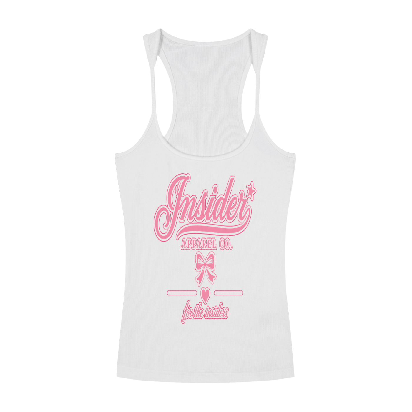 Slim Fit Ribbed Racerback Tank Top